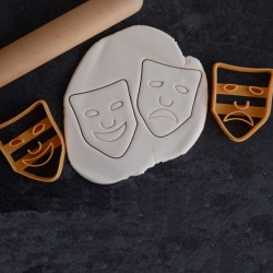 Theater mask cookie cutter