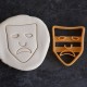 Theater mask cookie cutter