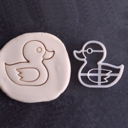 Rubber duck cookie cutter