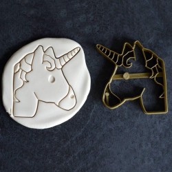 Unicorn head cookie cutter