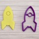 Space rocket cookie cutter 