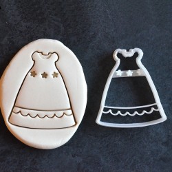 Baptism dress - Dress cookie cutter