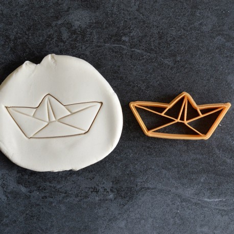 Paper Boat Origami cookie cutter
