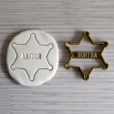 Custom Sheriff Star cookie cutter - Personalized
