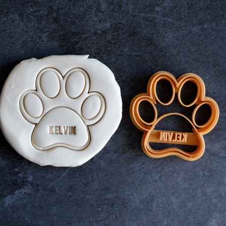 Dog Paw cookie cutter (customisable)