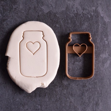 Emporte-pièce Bocal à Cookies avec Coeur