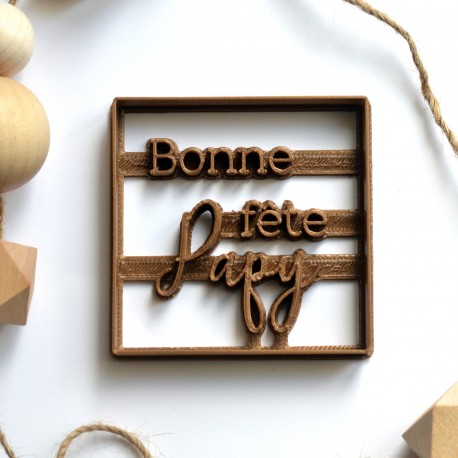 Emporte-pi&egrave;ce Bonne f&ecirc;te Papy