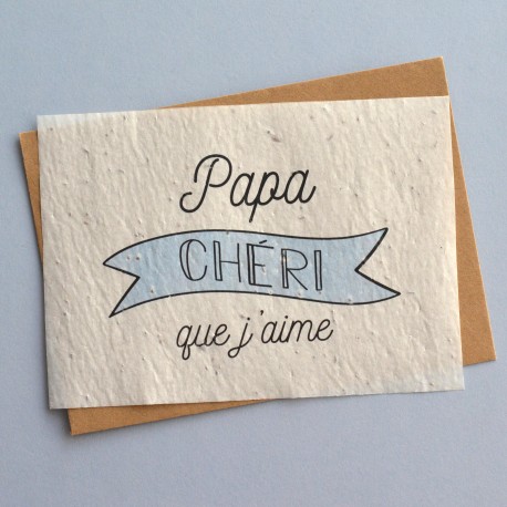 Carte ensemenc&eacute;e Papa Ch&eacute;ri
