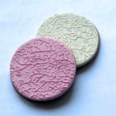 Embosseur Motif Sakura - Tampon P&acirc;te &agrave; sucre Cerisier