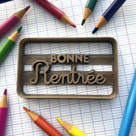 Emporte-pièce Bonne Rentrée