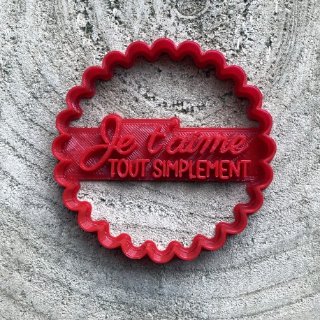Emporte-pi&egrave;ce Je t'aime tout simplement