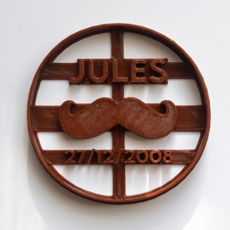 Emporte-pi&egrave;ce Moustache Personnalis&eacute;