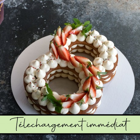 Patrons Number Cake à imprimer