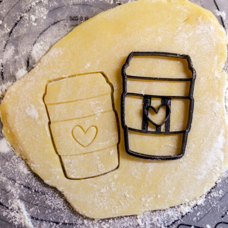 Emporte-pi&egrave;ce Gobelet &agrave; emporter Coeur