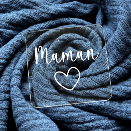 Embosseur Maman coeur - Tampon P&acirc;te &agrave; sucre