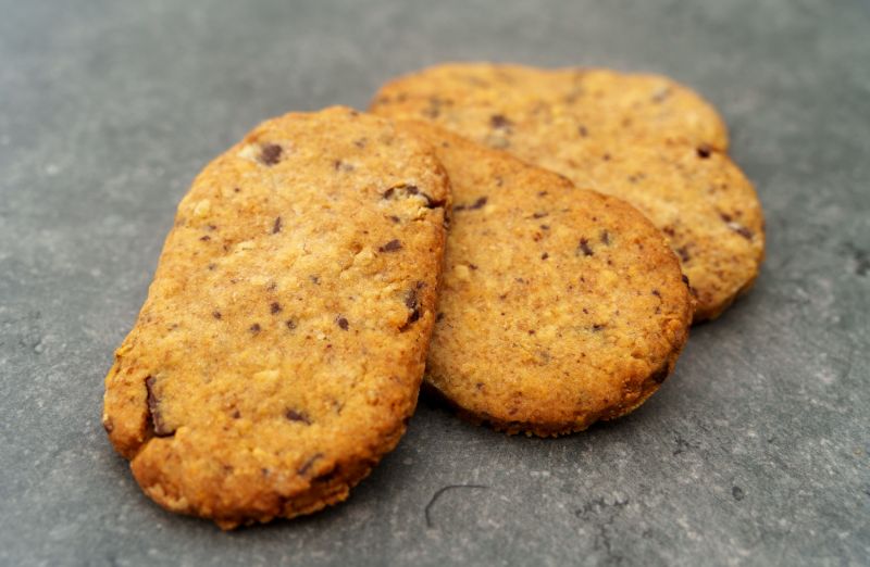 Biscuits c&eacute;r&eacute;ales, miel et chocolat 