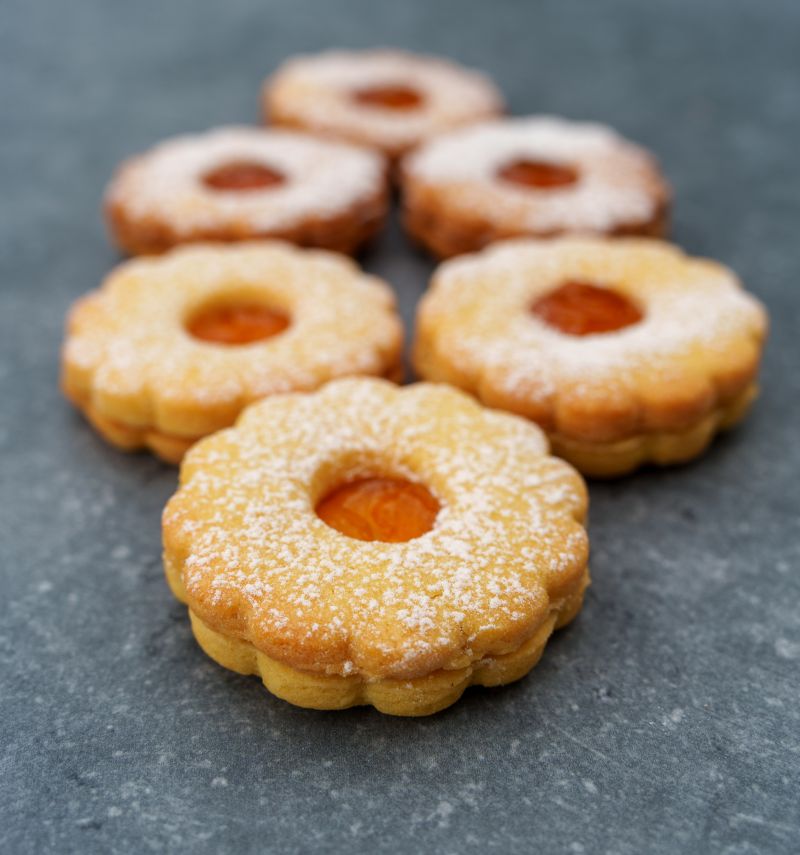 Galettes fourr&eacute;es &agrave; l'abricot