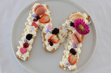 Letter Cake, une variante du number cake