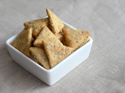 Crackers au pavot et au sésame