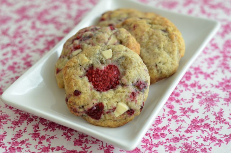 Cookies framboise et chocolat blanc