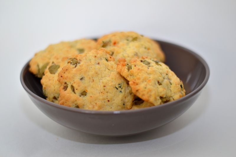 Cookies aux olives et romarin
