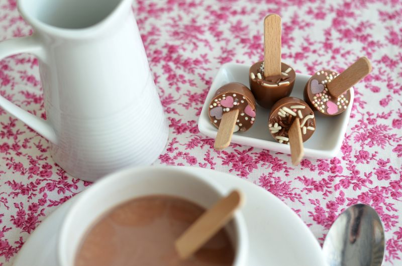 Sucettes pour chocolat chaud