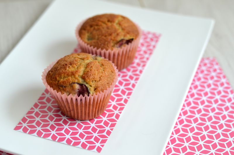 Muffins aux cerises