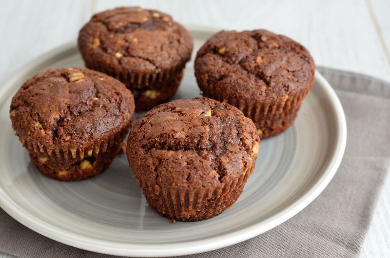 Muffins aux deux chocolats