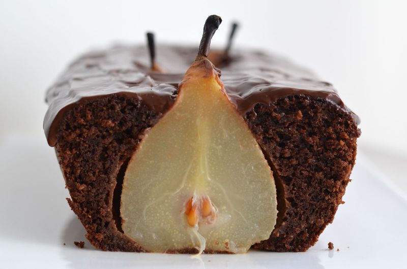 Gâteau Chocolat et Poires entières