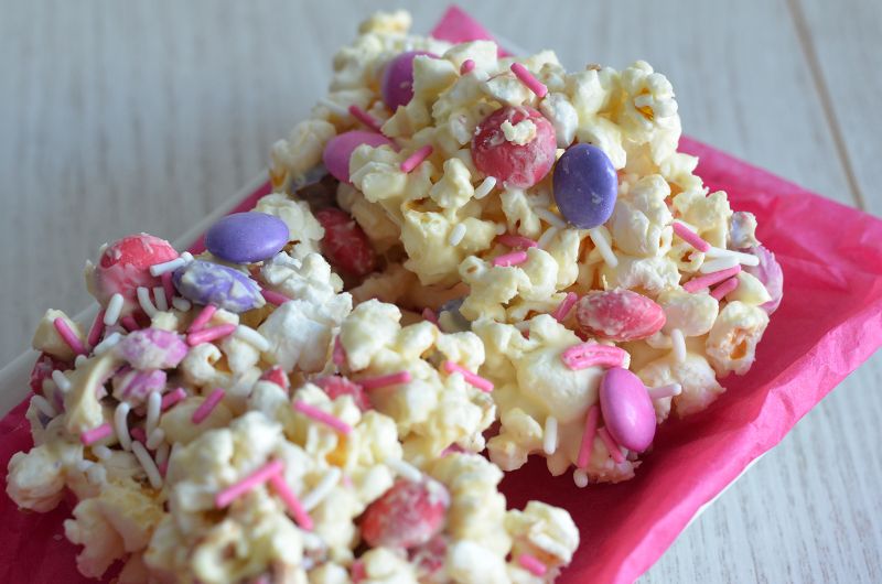 Pop-Corn au chocolat blanc et M&M's®