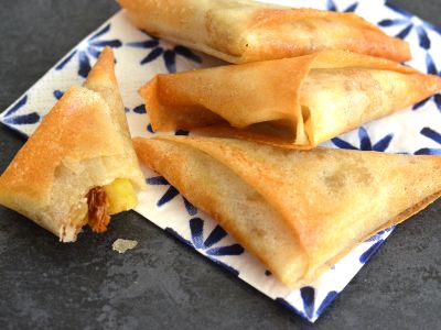 Samossas Pomme, Cannelle et Raisins Secs