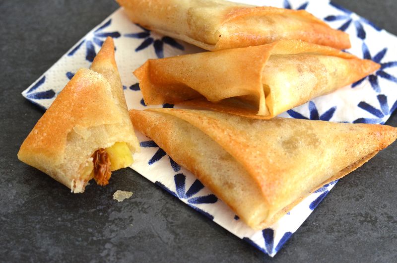 Samossas Pomme, Cannelle et Raisins Secs